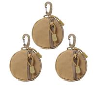 ZACAGO Lot de 3 porte-monnaie tactiques pour homme, pochette de ceinture, pochette à clés, sac à dos, accessoires tactiques, gilet, petite pochette Molle, portefeuille EDC, pilulier de voyage portable