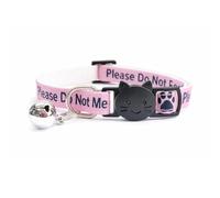 ZACAL Collier pour chat avec grelot - Please Do Not Feed Me, I Am Microchipped | Boucle détachable sûre à dégagement rapide | Collier pour chat ZACAL (1. Rose, Please Do Not Feed Me, Lot de 1)
