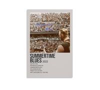 Zach Bryan Summertime Blues Poster sur toile imperméable HD résistant aux UV Convient pour les salons et les couloirs et fait un excellent cadeau Style sans cadre 30 x 45 cm