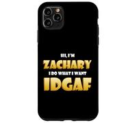 Zachary Joke IDGAF Funny Meme Halloween Zach Costume Zachary Coque pour iPhone 11 Pro Max