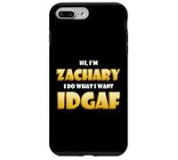 Zachary Joke IDGAF Funny Meme Halloween Zach Costume Zachary Coque pour iPhone 7 Plus/8 Plus