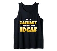 Zachary Joke IDGAF Funny Meme Halloween Zach Costume Zachary Débardeur