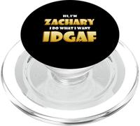 Zachary Joke IDGAF Funny Meme Halloween Zach Costume Zachary PopSockets PopGrip pour MagSafe