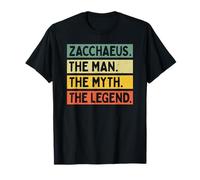 Zachée The Man The Myth The Legend Funny Personnalisé T-Shirt
