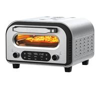ZACHVO Four à pizza électrique - Jusqu'à 450℃, 5 pizzas préprogrammées, minuterie de 1 à 60 minutes, écran tactile, pour pizza de 32 cm, avec pierre à pizza, pelle à pizza, livre de recettes
