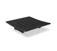 Zack Abacco Porte-savon carré 12.5x12.5x3.3cm noir 40443