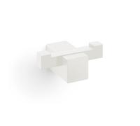 Zack Carvo Crochet à serviette - 7x3cm - double - blanc 40814