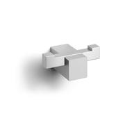 Zack Carvo Crochet à serviette - 7x3cm - double - inox brossé 40484