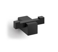 Zack Carvo Crochet à serviette - 7x3cm - double - noir 40504