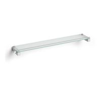 Zack Carvo Étagère - 66x12cm - verre - inox brossé 40486