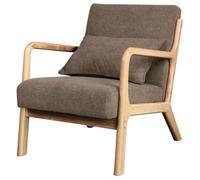 Zack-fauteuil en bois naturel et tissu trendy taupe