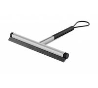 ZACK Jaz Raclette de Salle de Bain, Acier Inoxydable Caoutchouc, Argenté