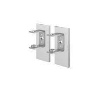 Zack Linea Fixation Murale Pour Montage Par Collage Ou Par Vis, Set/2 inox mat satiné 40396