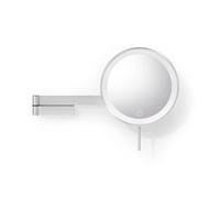 Zack LINEA Miroir maquillage - 38x26x8cm - 5x grossissement - éclairage LED - acier inoxydable brossé mat 40582