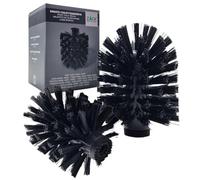 ZACK Lot de 2 têtes de brosse WC de rechange Ø 8,1 cm - Gris - Plastique - Poils résistants - Compatible avec TUBO, LINEA, ATORE, SCALA, CARVO, FRESCO, FOCCIO et XERO