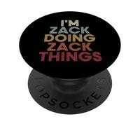 Zack Name Zack Personalized Name First Given PopSockets PopGrip Adhésif
