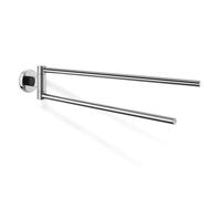 Zack SCALA Porte-serviette - 47 cm - double - rotatif - acier inoxydable très brillant 40060