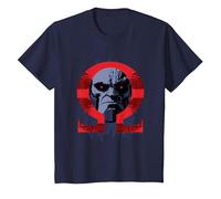 Zack Snyder's Justice League Darkseid Omega T-Shirt, Enfant, Bleu Marine, 12 Ans
