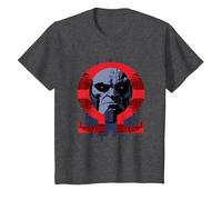 Zack Snyder's Justice League Darkseid Omega T-Shirt, Enfant, Chiné Foncé, 6 Ans