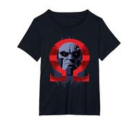 Zack Snyder's Justice League Darkseid Omega T-Shirt, Femme Grandes Tailles, Noir, 2X