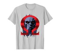 Zack Snyder's Justice League Darkseid Omega T-Shirt, Homme, Argent, XL