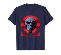 Zack Snyder's Justice League Darkseid Omega T-Shirt, Homme, Bleu Marine, M