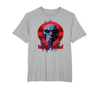 Zack Snyder's Justice League Darkseid Omega T-Shirt, Homme Grandes Tailles, Gris Chiné, 6X Tall