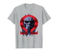 Zack Snyder's Justice League Darkseid Omega T-Shirt, Homme, Gris Chiné, M