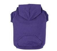 Zack & Zoey Sweat à Capuche Basique pour Chien, 30,5 cm, Taille S, Ultra Violet