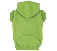 Zack & Zoey Sweat à Capuche Basique pour Chien Vert Perroquet Taille S 30,5 cm