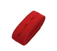 ZacLAy Bande Élastique Tissée avec Trou De Bouton De 20Mm, Bandes Élastiques Extensibles, Rouge, 20mm 5 Ans