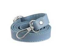 ZacLAy Sangle De Sac en Cuir De 130Cm Et 1,8Cm De Large, pour Sac À Bandoulière, Accessoires De Remplacement pour Sacs À Main, Argent Bleu Clair, Taille Unique