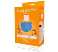 ZACO Kit d'accessoires d'origine Compatible avec Le Robot aspirateur V6, avec lingettes, brosses latérales et filtres