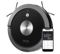 ZACO - robot aspirateur laveur A9sPro, WiFi, connecté Alexa, Google et appli - robot autonome intelligent 3 en 1, navigation cartographie, caméra - nettoyeur lavant pour sols durs, tapis, poil animaux
