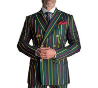 ZACOLLAN Costume Homme Slim Fit Léger Confortable Costume Homme Casual Tendance Impression Veste De Costume Homme Mode Urbain Tempérament Costume À Manches Longues Homme A-01 XL