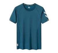 ZACOLLAN T-Shirt Homme Mode T-Shirt Homme Tops Homme Casual T-Shirt Homme Base T-Shirt Homme Sweatshirt Homme Manches Courtes Homme Couleur Unie T-Shirt Homme D-Green1 6XL