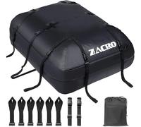 Zacro Sac de Toit pour Voiture 425 litres 15 Pieds Cubes Sac de fret, Porte-Bagages de Toit Pliable et étanche, Sangles pour Toute Voiture avec Galerie Coffres de Toit