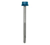Zacrovis bois 6.5x150 ETANCO - Tête ral 5008 bleu ardoise - 100 pièces - 551234008