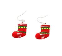 Zac's Alter Ego Boucles d'oreilles sur le thème de Noël - Plusieurs modèles disponibles, Approx. 2.5cm x 2.5cm, Métal et argile polymère