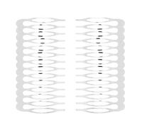 Zac's Alter Ego Lot de 12 peignes en métal 7,5 cm - Idéal pour accessoires de mariage, diadèmes, bibis - Argenté - Taille Unique