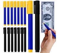 ZACUDA 16 PCS Stylo Détecteur de Billets, Stylo pour Billets Faux, Stylo Vérification Billet de Banque, Détecteurs de Faux Billets, Marqueur Faux Billets pour Euros, Dollars, Livres