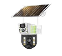 ZADCCS Caméra IP, Caméra Solaire IP CCTV Caméras de Surveillance WiFi/4G Moniteur Batterie extérieur Maison Intelligente Détection humanoïde PIR Protection sécurité(WiFi Camera No Card)