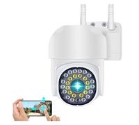 ZADCCS Caméras de sécurité, Caméra IP HD 3MP 5MP PTZ caméra Couleur Vision Nocturne Suivi Automatique Audio bidirectionnel de Surveillance sécurité extérieure(5MP Cam Only)