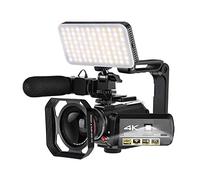ZADCCS Caméscope caméra vidéo, Caméra vidéo 4K IR Vision Nocturne Caméscope numérique Caméras Vlog Professionnelles Photographie Full HD