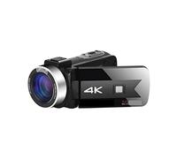ZADCCS Caméscope caméra vidéo, Caméras vidéo numériques de Vision Nocturne for la Diffusion en Direct Webcam Photographie à Distance 4K Vlog caméscope enregistreur Infrarouge(32G SD Card,Zwart)