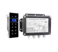 ZADCCS Sauna Vapeur, Générateur de Vapeur de Douche Noir AC 3KW, Vapeur de Sauna Humide avec régla du Temps et de la température, étanche IPX4 Sauna Spa à Domicile(VS-9007B-3KW-BP)