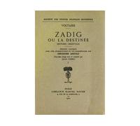Zadig ou la Destinée I - Voltaire - Societe Des Textes Francais Modernes - broché - Livre