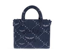 Zadig & Voltaire – Sac Femme Angel Tote XS Denim Monogram Bleu Taille ONE Size