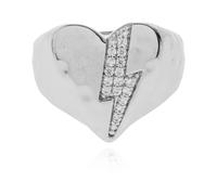 Zadig & Voltaire - Bague en laiton - Femme - Accessoires - Gris - Taille: 50 MM
