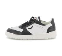 Zadig Voltaire - Baskets À Lacets En Cuir De Vachette - Blanc Noir - Unisexe - Taille 37